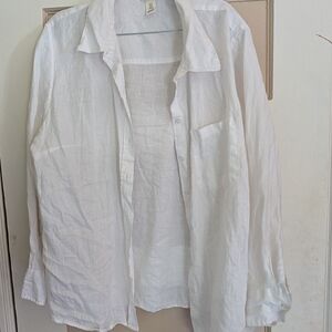 H&M White Button Down Shirt